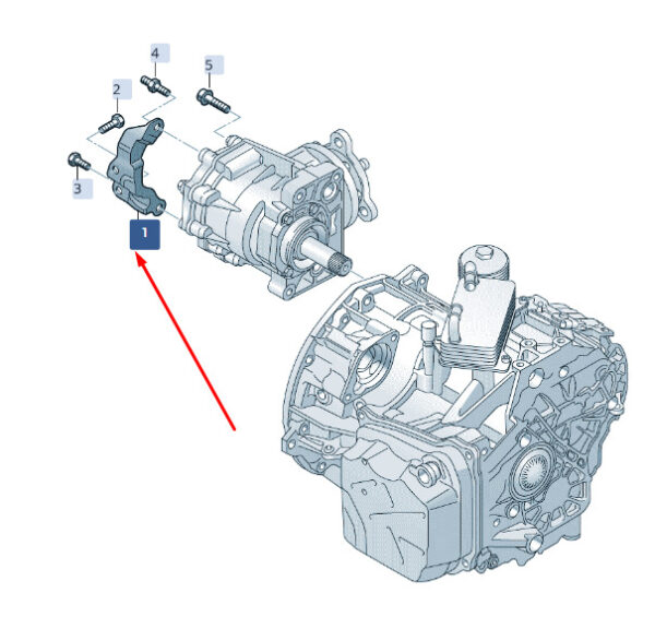 0FN409905 - NEW ŠKODA SUPERB MK3 TRANSMISSION CARRIER 0FN409905 ORIGINAL