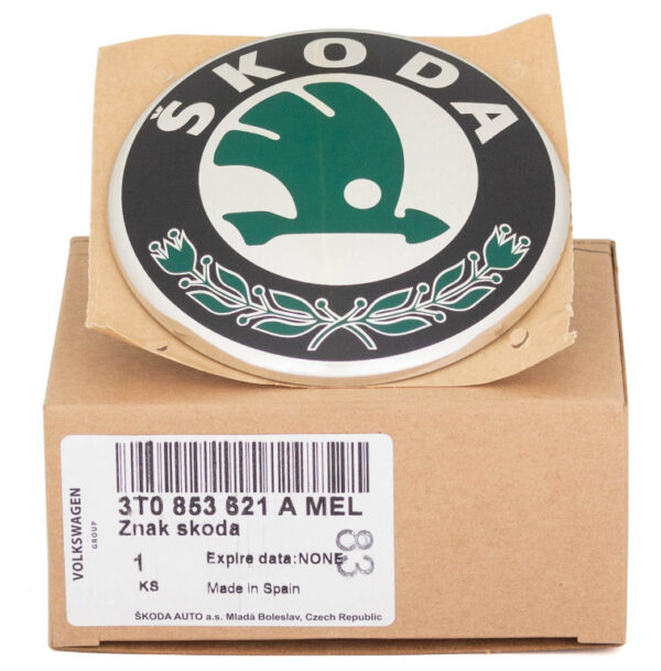 3T0853621AMEL - ŠKODA SUPERB MK2 3T Front Emblem Badge 3T0853621AMEL, Original