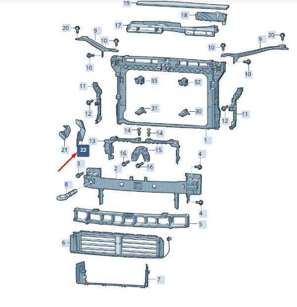 3V0121284 - NEW ŠKODA SUPERB MK3 FRONT PANEL AIR MANUAL 3V0121284 ORIGINAL