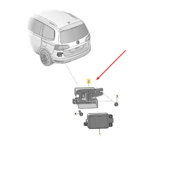 575955776A - NEW SEAT ATECA KH7 REAR RIGHT BLIND SPOT SENSOR - MOUNT 575955776A ORIGINAL