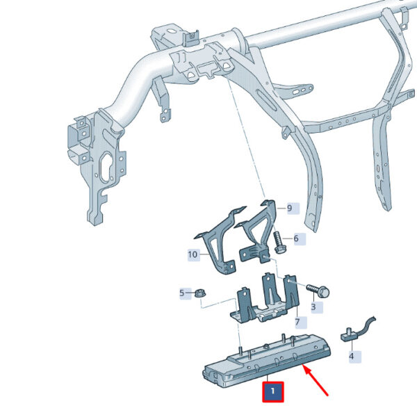 576880841E - SEATATECA KH7 knee-SRS LHD 576880841E NEW ORIGINAL