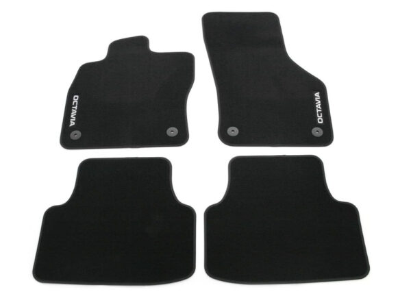 5E1061404C - ŠKODA OCTAVIA 5E MK3 Floor Mat Set Left Steering 5E1061404C, Original Part