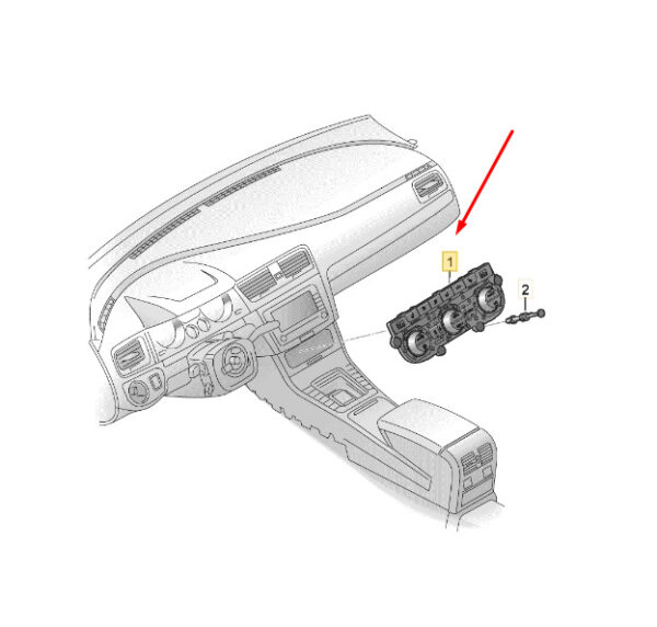 5F0907044BJYMS - NEW SEAT ATECA KH7 A/C AIR CONDITIONING CONTROL UNIT 5F0907044BJYMS ORIGINAL