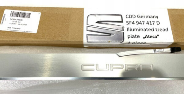 5F4947417D - New Cupra Formentor Illuminated Front Door Sill Trim 5F4947417D Genuine