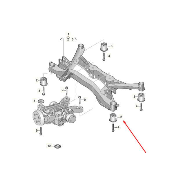 5Q0505145J - NEW SEAT ATECA KH7 REAR STURK KINGDOM REAR FLOOR RUBBER - BUSCH 5Q0505145J ORIGINAL