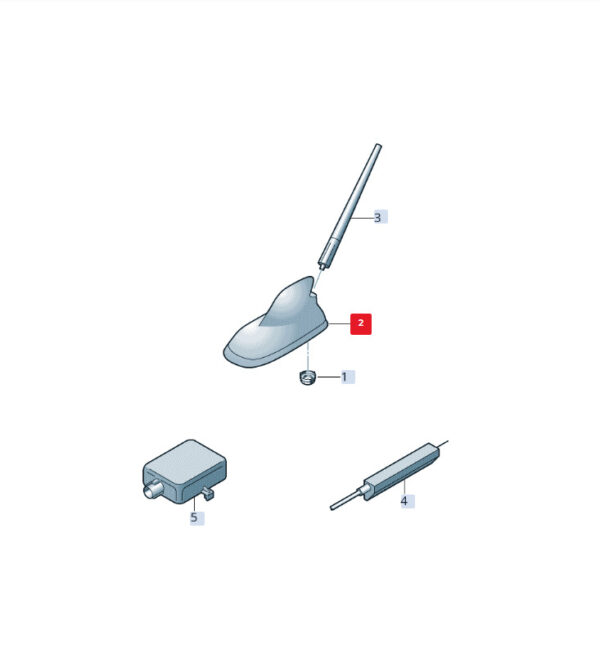 6J0035501A - SEAT Ibiza ST 6J roof antenna 6J0035501A NEW ORIGINAL