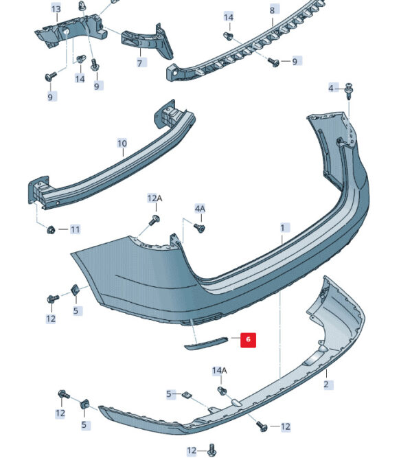 6J8945106A - NEW SEAT IBIZA ST 6J BEHIND RIGHT RIGHT SIDE BEISPECTOR 6J8945106A 2013
