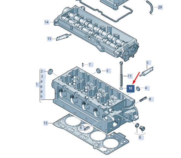 WHT005676 - New SKODA SUPERB MK3 Cylinder Head Bolt Washer WHT005676