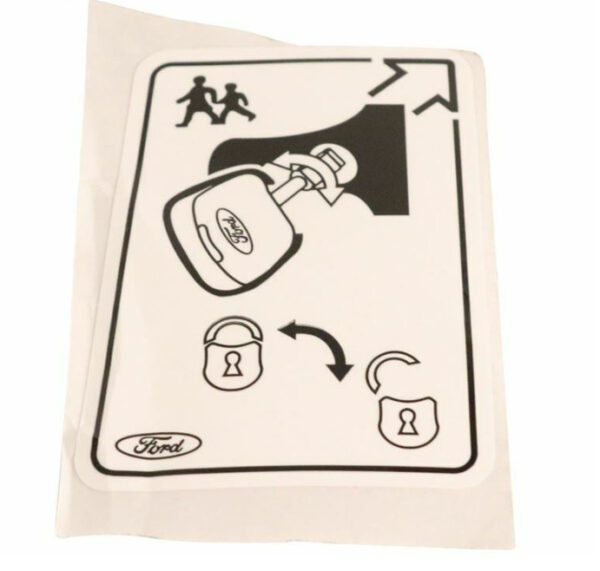 1062866 - NEW FORD TOURNEO CUSTOM LEFT CHILD PROTECTION STICKER 1062866 ORIGINAL
