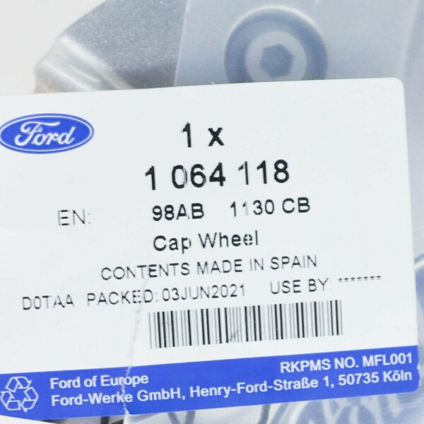 1064118 - NEW FORD FOCUS MK1 WHEEL HUB COVER CAP 98AB-1130-CB 1064118 ORIGINAL