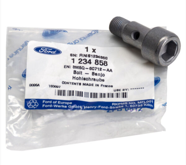 1234858 - NEW FORD KUGA C394 MK1 TURBO OIL LINE BANJO BOLT 1234858 3M5Q-6C712-AA ORIGINAL