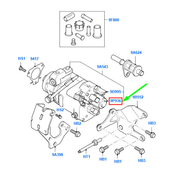 1329098 - NEW FORD MONDEO MK3 FUEL INJECTION PUMP VALVE ASSY 1329098 4S4Q-9G586-AA