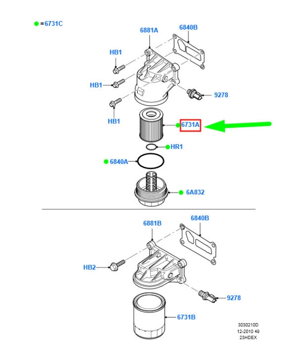 1343102 - NEW FORD MONDEO MK4 OIL COOLER ELEMENT 4S7J-6744-AA 1343102 GENUINE
