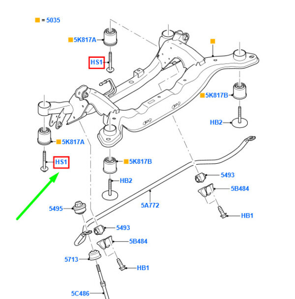 1382655 - NEU FORD MONDEO MK4 HECKKREUZERSCHRAUBE UND WASCHMASCHINE ASSY 1382655 ORIGINAL