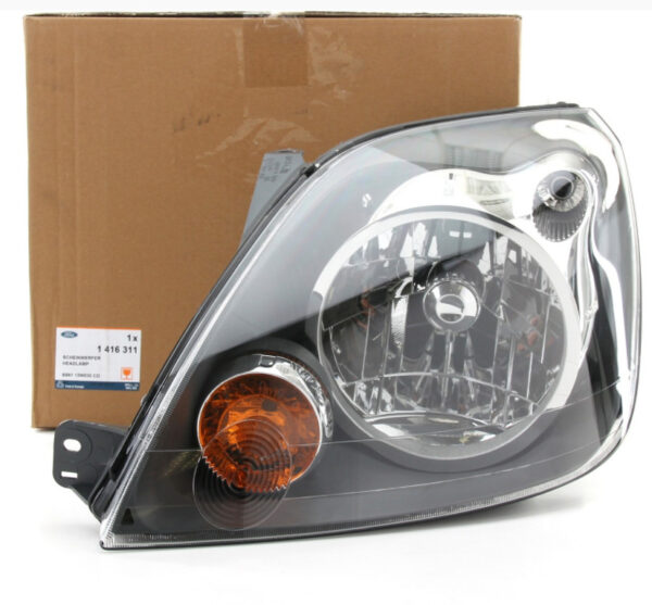 1416311 - NEW FORD FIESTA BE256 MK5 FRONT LEFT HEADLIGHT LHD 1416311 ORIGINAL