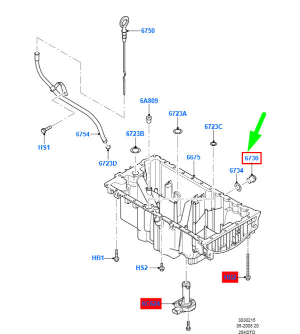 1422665 - NEW FORD KUGA C394 MK1 OIL DRAIN SCREW W711814-S443 1422665 ORIGINAL