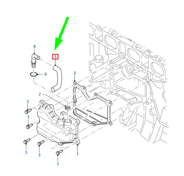 1440473 - NEW FORD MONDEO MK3 CRANKCASE OIL SEPARATOR TUBE 3S7G-6758-AB 1440473 ORIGINAL