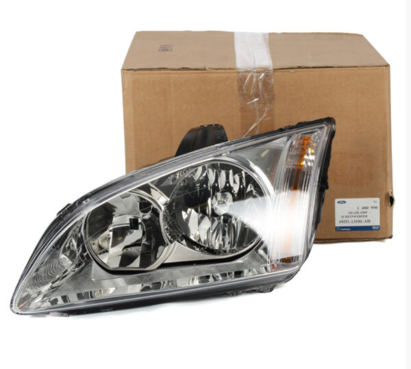 1480990 - NEW FORD FOCUS MK2 FRONT LEFT HEADLIGHT LHD 1480990 4M51-13101-AD ORIGINAL