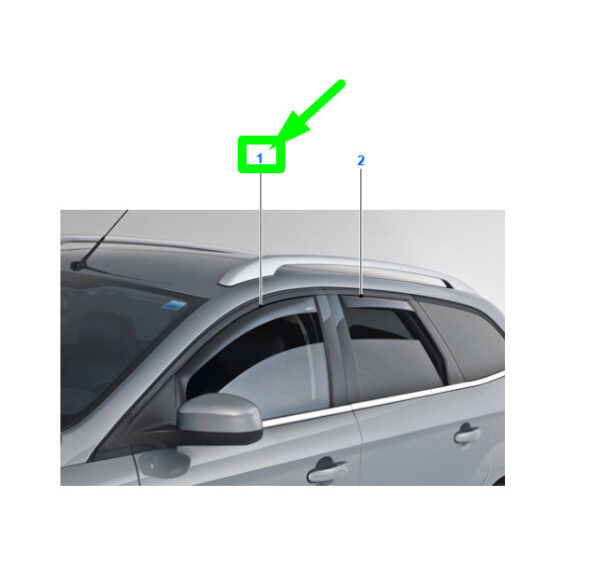 1494106 - NEW FORD MONDEO MK4 FRONT SIDE WINDOW WIND AIR DEFLECTOR 1494106 ORIGINAL