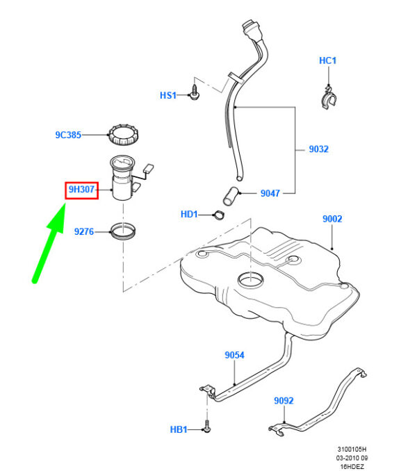 1506989 - Nuovo Ford Mondeo MK4 Tank Trasmettitore E Pompa Assy 1506989 6G91-9H307-AF