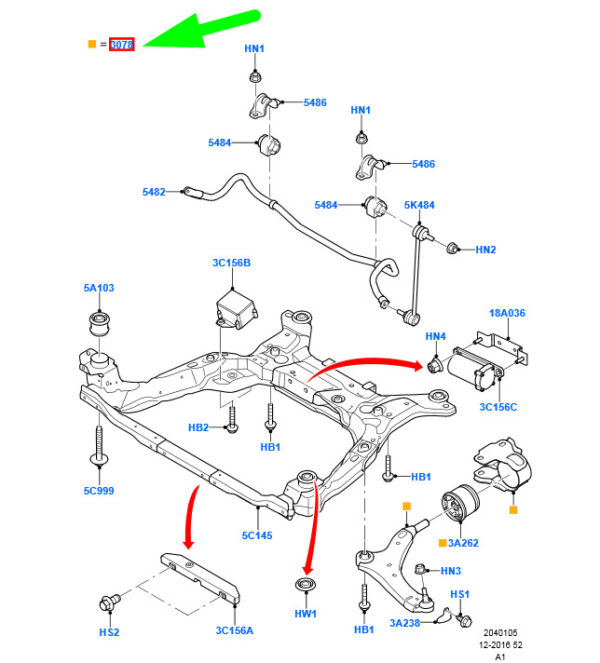 1507181 - NEW FORD GALAXY MK2 FRONT RIGHT LOWER WISHBONE ARM 7G9N-3A052-BB 1507181