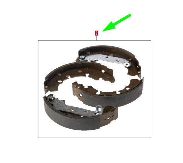 1511233 - NEW FORD TRANSIT CONNECT MK1 REAR BRAKE SHOES KIT 1511233 2T1J-2200-AB ORIGINAL