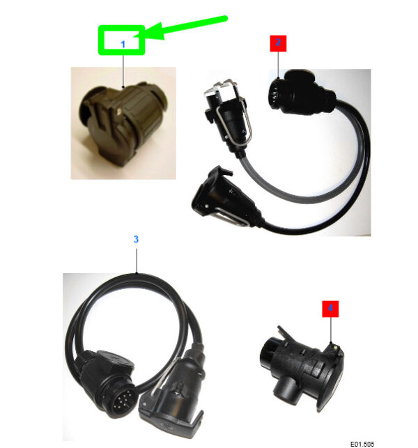 1513402 - NEW FORD MONDEO MK5 TOWING DEVICE ADAPTER SOCKET A66SX-15K417-AA 1513402