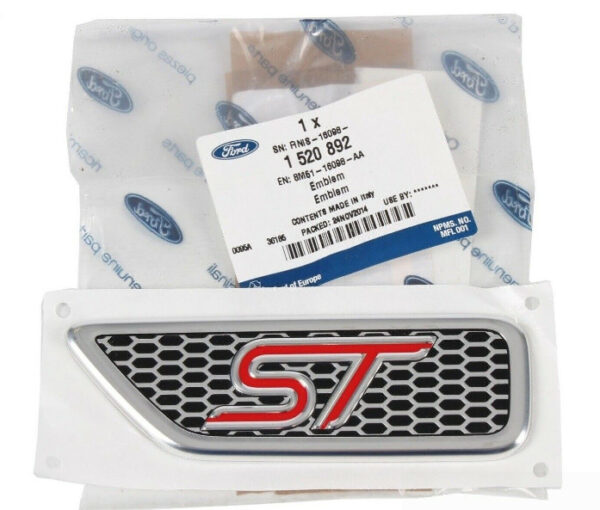 1520892 - NEW FORD FOCUS MK2 FRONT LEFT NAME PLATE BADGE 8M51-16098-AA 1520892 ORIGINAL
