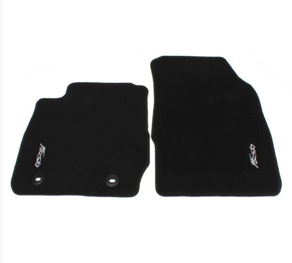 1553625 - NEW FORD FIESTA WT MK6 FRONT FLOOR MAT SET VELOUR BLACK LHD 1553625 ORIGINAL