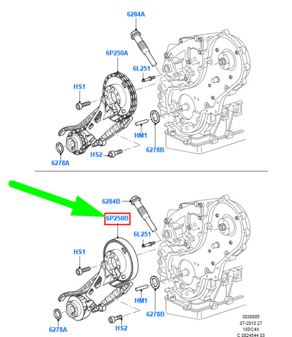 1562244 - NEW FORD C-MAX MK1 TIMING CHAIN CASSETTE KIT 1562244 7G9Q-6P250-AB ORIGINAL