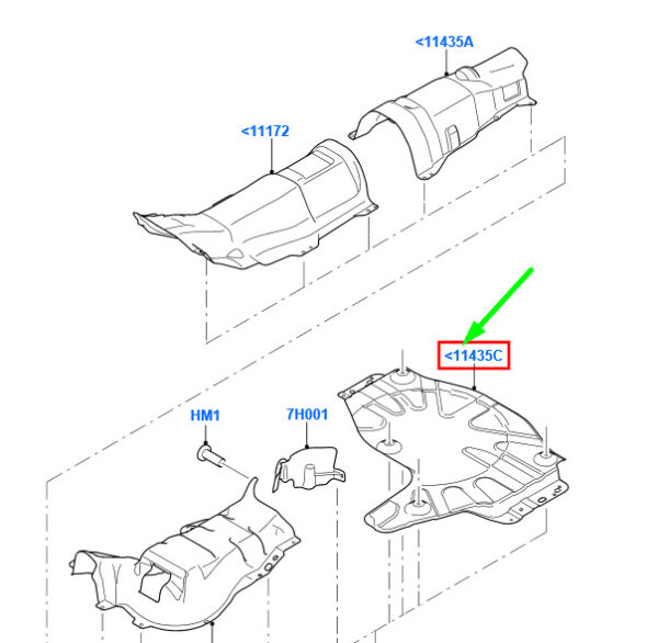 1573273 - NEW FORD FOCUS MK2 REAR EXHAUST HEAT SHIELD 1573273 6M5Y-A11434-AJ ORIGINAL