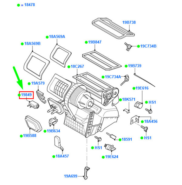 1573305 - NEW FORD GALAXY MK2 EVAPORATOR EXPANSION VALVE 1573305 6G91-19849-AD GENUINE