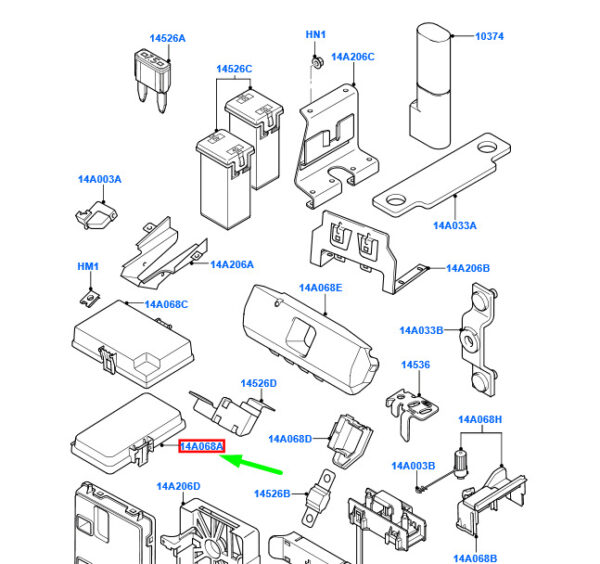 1579004 - NEW FORD TRANSIT MK3 ADDITIONAL FUSE BOX COVER 1579004 6C1T-14A076-AB ORIGINAL