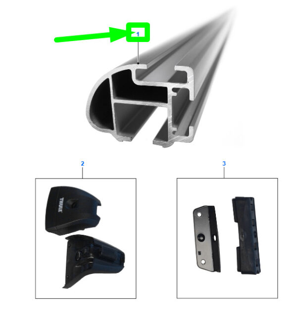 1582847 - NEW FORD TOURNEO COURIER ROOF RACK KIT A66SX-55A062-GA 1582847 ORIGINAL