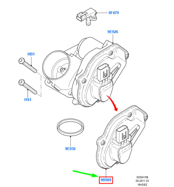1639532 - NEW FORD FOCUS MK2 THROTTLE POSITION SENSOR 1639532 2S6U-9E928-DA ORIGINAL
