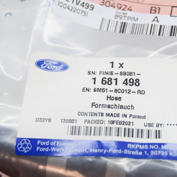 1681498 - FORD FOCUS MK2 Kühlsystemschlauchbaugruppe 1681498 9M51-8C012-RD NEU