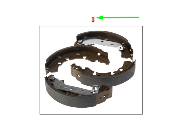 2138025 - NEW FORD RANGER MK3 REAR BRAKE SHOES KIT 2138025 MEAB3J-2200-BA ORIGINAL