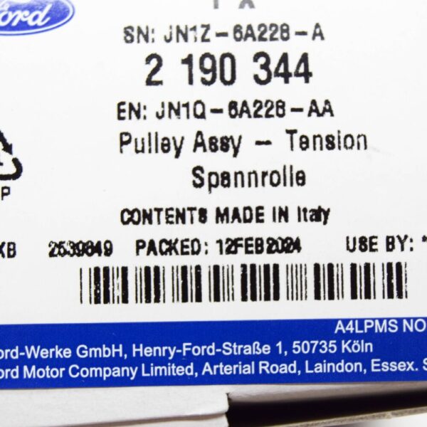 2190344 - FORD KUGA MK3 CX482 Belt Tensioner 2190344 JN1Q-6A228-AA NEW GENUINE