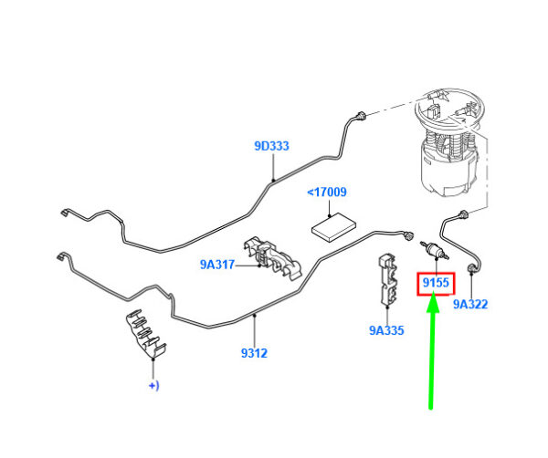 2208333 - NEU FORD FIESTA BE256 MK5 KRAFTSTOFFILTER ASSY 2S6J-9155-AA 2208333 ORIGINAL