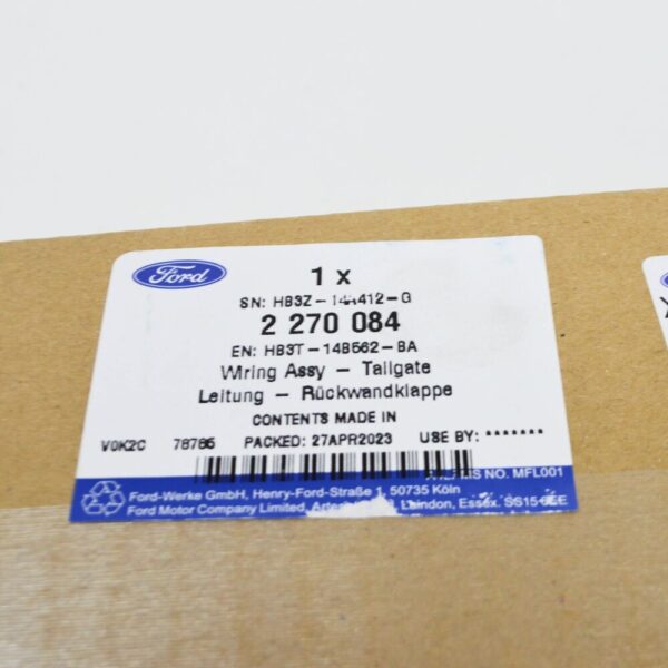 2270084 - FORD RANGER T6 MK1 Tailgate Camera Wiring HB3T-14B562-BA 2270084 NEW GENUINE