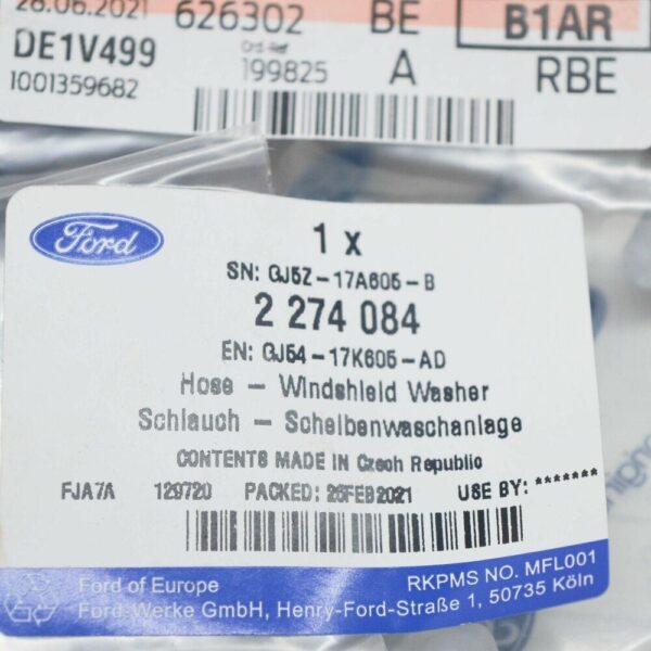 2274084 - Ford Kuga C250 MK2 Original Washer Tube GJ54-17K605-AD 2274084