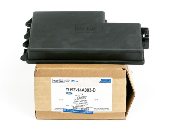 2348429 - NEW FORD MUSTANG MK6 FUSE BOX TOP COVER 5351374 FU5T-14A003-HD ORIGINAL