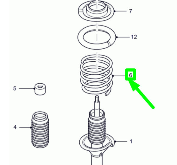 4104709 - FORD TRANSIT MK4 FRONT COIL SPRING YC15-5310-AC 4104709 NEW GENUINE