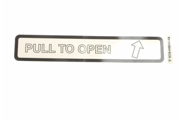 4447038 - NEW FORD TOURNEO CUSTOM PULL TO OPEN INSTRUCTION STICKER 4447038 ORIGINAL