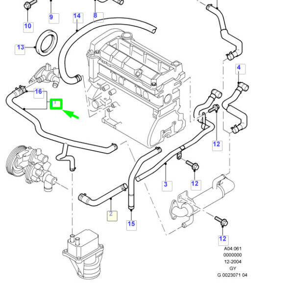 4510726 - NEW FORD TRANSIT MK3 HEATER WATER HOSE 4510726 3C11-18K579-AA ORIGINAL