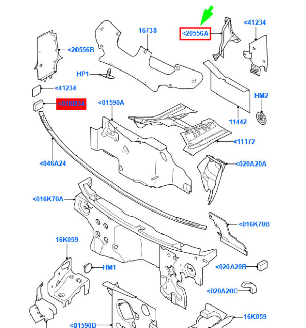 4733489 - FORD TRANSIT MK3 Front Left Insulator Seal 4733489 NEW GENUINE