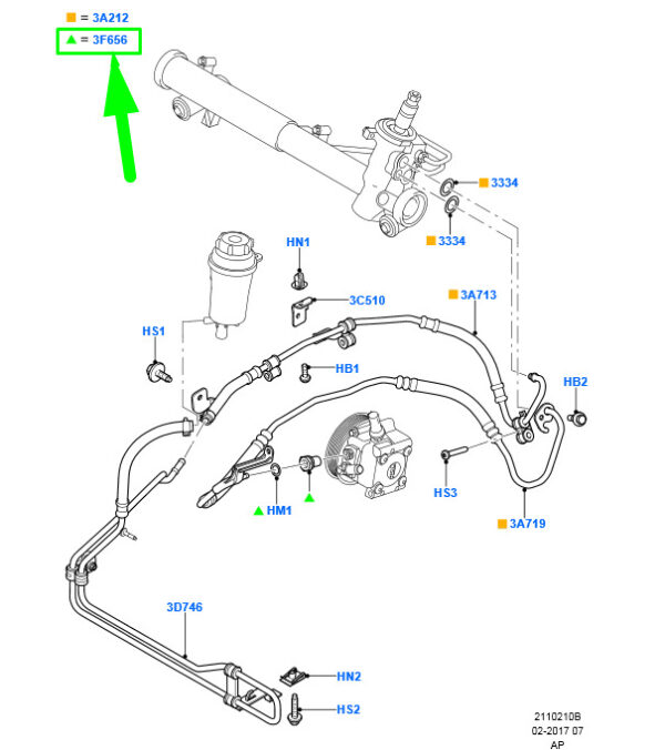 4747355 - NEW FORD FOCUS MK2 POWER STEERING HOSE CONNECTOR 21MM 4747355 ORIGINAL