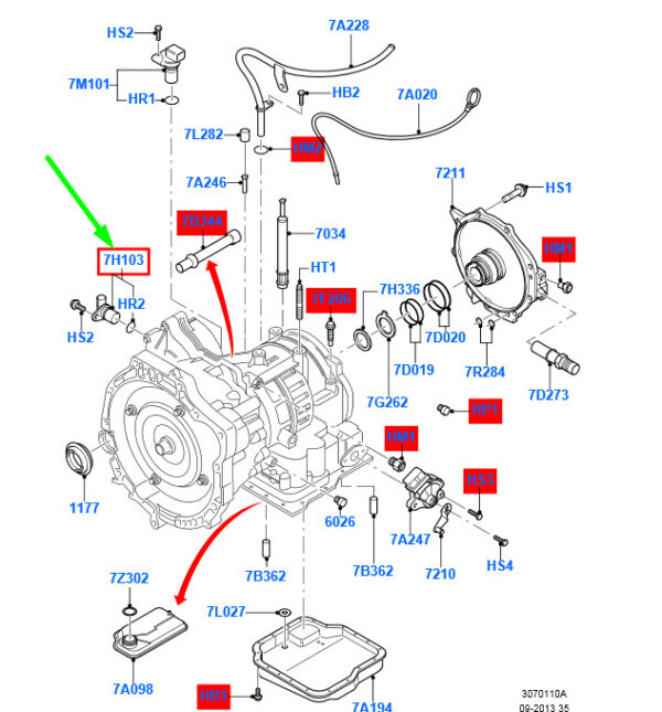 4882780 - NEW FORD FOCUS MK2 GEARBOX SPEED SENSOR 4882780 8S4P-7H103-AA ORIGINAL