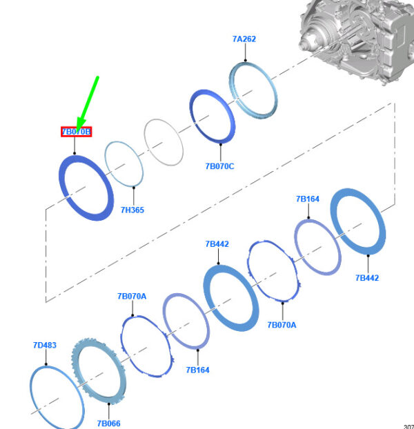 4978482 - NEW FORD KA MK3 CLUTCH DAMPER SPRING 4978482 9L8P-7E457-BB ORIGINAL