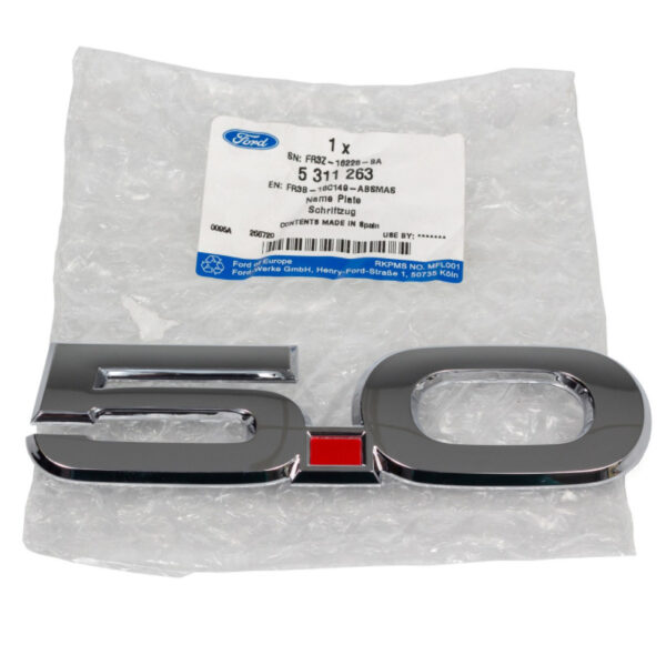 5311263 - NEW FORD MUSTANG MK6 FRONT LEFT FENDER EMBLEM FR3B-16C149-ABSMAS 5311263